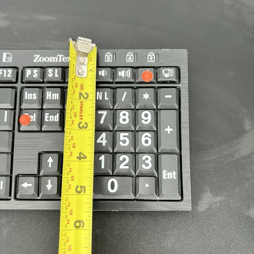 Logickeyboard ZoomText LXH JME7596H Wired Keyboard NEW Without Box